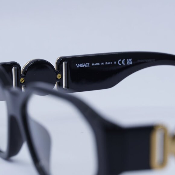 🕶️ New Versace VE3320U GB1 Eyeglasses - Black Frame 56mm - Picture 8 of 12